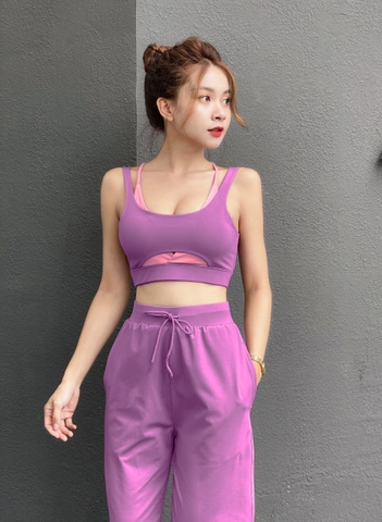 Set tập bra + quần jogger