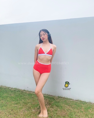 Bikini 2 mảnh cạp cao basic