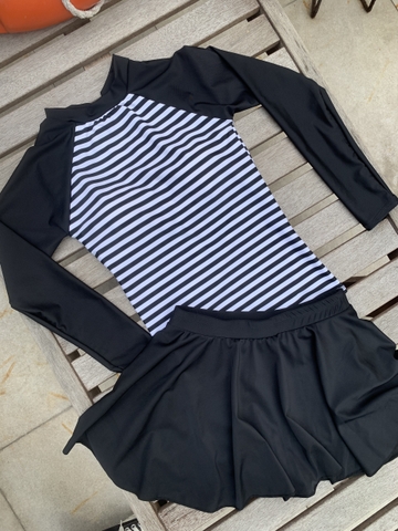 Đồ Bơi Tay Dài + Chân Váy Xòe 0507