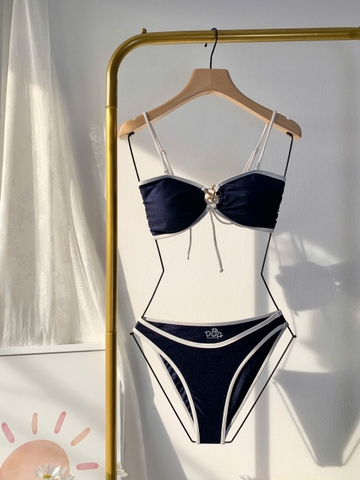 STARIN SWIM | Đồ Bơi Nữ Hai Mảnh Cạp Thấp Phối Khoen Ngôi Sao Cao Cấp | DỨA BIKINI &SPORTWEAR