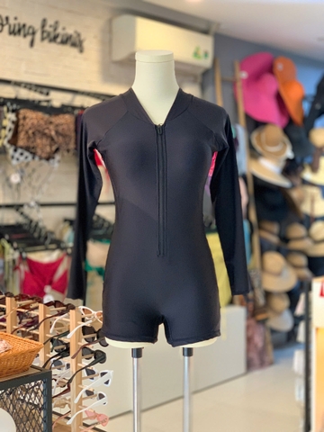 Đồ Bơi Nữ Liền Quần Tay Dài Kín Đáo - SORA BIKINI PK044  | DỨA BIKINI & SPORTWEAR