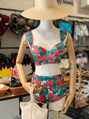 Bikini 2 mảnh cạp cao hoa xinh