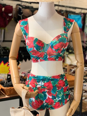 Bikini 2 mảnh cạp cao hoa xinh