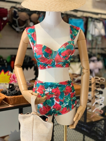 Bikini 2 mảnh cạp cao hoa xinh