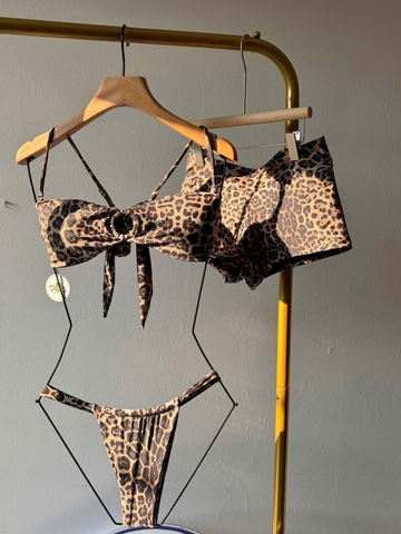 Set Bikini 3 mảnh quần đùi - LEO LUX BIKINI  | DỨA BIKINI & SPORTWEAR