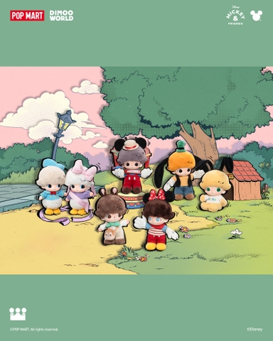 DIMOO WORLD × DISNEY Series-Vinyl Plush Keychain Blind Box