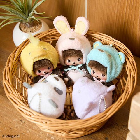 Monchhichi Animal Babychic SS Big Face Keychain Bear