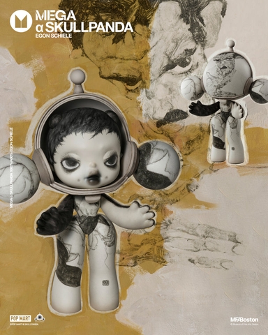 MEGA α SKULLPANDA 400% Egon Schiele