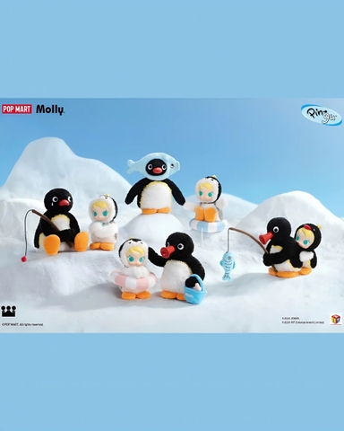 Baby Molly × PINGU Happy Fishing Series Vinyl Plush