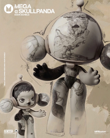 MEGA α SKULLPANDA 400% Egon Schiele