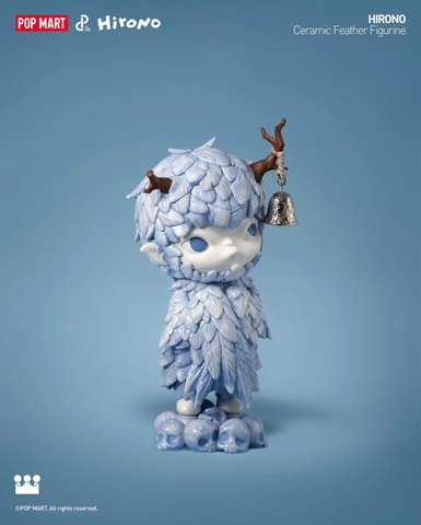 Hirono Ceramic Feather Figurine