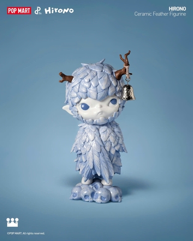 Hirono Ceramic Feather Figurine