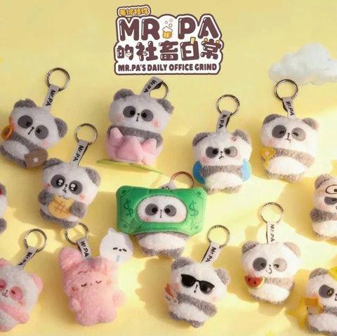MR.PA's Daily office Grind series Blind Box-Plush Keychain