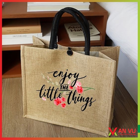 Túi vải đay in logo