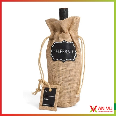 Túi đay đựng rượu