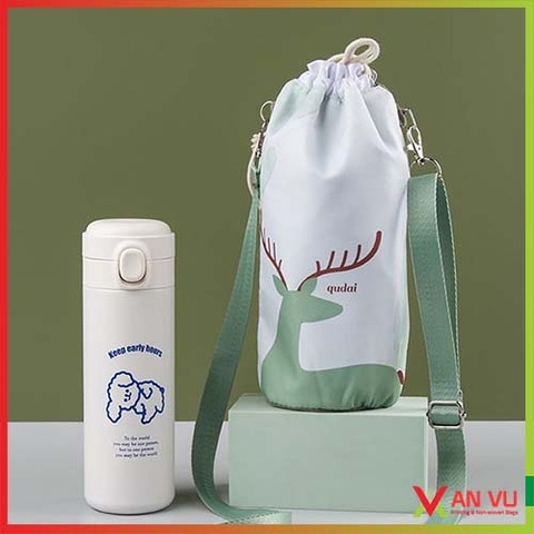 Túi đựng bình nước vải canvas