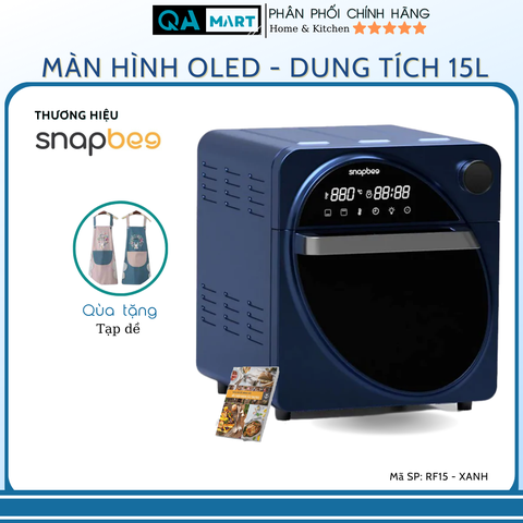 Nồi chiên không dầu Snapbee Queen RF15- Dung tích 15L - Màn hình Oled - Công nghệ Mỹ - Hàng chính hãng, bảo hành 24 tháng
