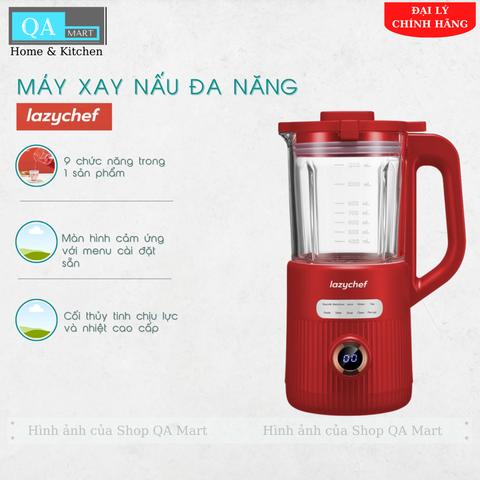 Máy Xay Nấu Đa Năng LazyChef LC-SH02- Dung tích 1,200ml ,máy Xay Sữa Hạt, Nồi Hầm  Cháo Chậm, Bình Nấu Trà Kết Hợp Làm Sữa Hạt
