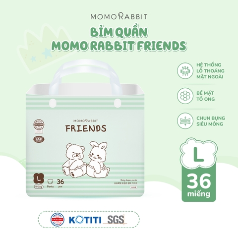 [MỚI] Bỉm quần - bản Friends - Size L - 8-12kg - 36 miếng