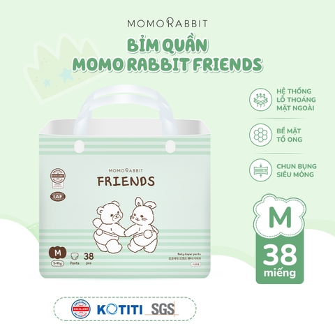 [MỚI] Bỉm quần - bản Friends - Size M - 5-9kg - 38 miếng