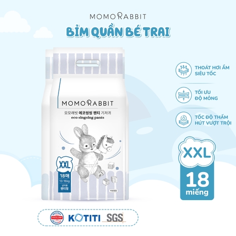 Bỉm quần bé trai Momo Rabbit - XXL18 - 13kg++