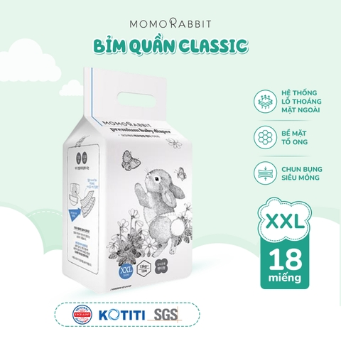 Bỉm quần Classic Momo Rabbit - XXL18 - 13kg++