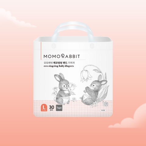 Bỉm dán Momo Rabbit 2025 - L30 - 9-14kg