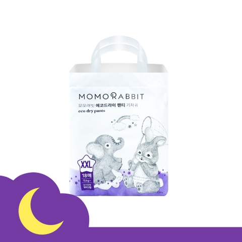 Bỉm quần ban đêm Momo Rabbit 2025 - XXL18 - 15kg++