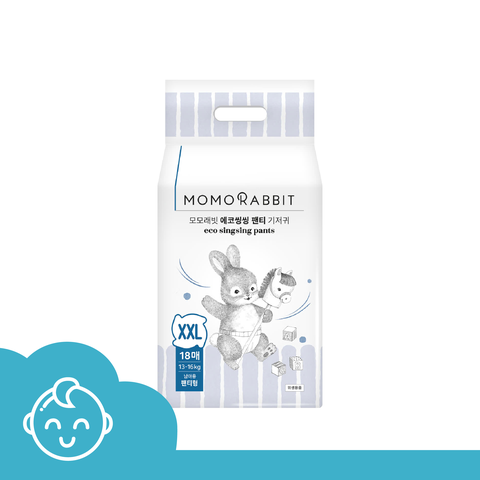 Bỉm quần bé trai Momo Rabbit 2025 - XXL18 - 13kg++