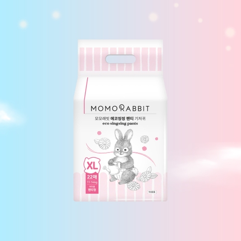 Bỉm quần bé gái Momo Rabbit 2025 - size XL22 - 11-14kg