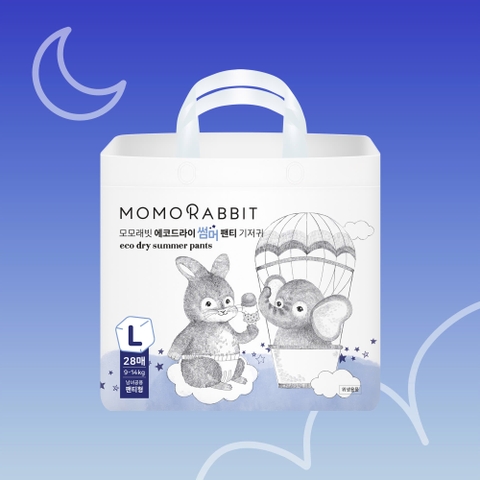 [MỚI] Bỉm quần đêm hè Momo Rabbit 2025 - L28 - 9- 14kg