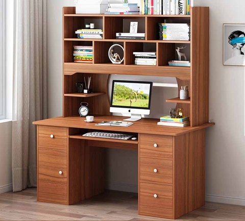 Bàn Làm Việc Kèm Giá Sách - HS 03