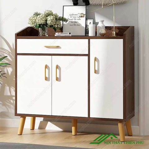 Tủ giày thông minh chân gỗ sồi - TG 05