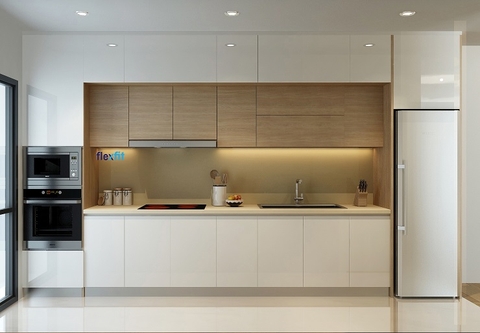 Tủ Bếp Gỗ Đẹp Giá Rẻ - TB 08