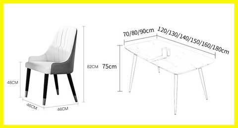 Bộ bàn ăn 6 ghế monet cao cấp - BA 41