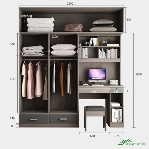 Tủ Quần Áo Hiện Đại Thông Minh- QA 51