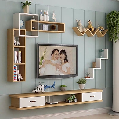 Kệ tivi treo tường gỗ công nghiệp giá rẻ - TV 34