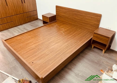 Giường ngủ 1.6m nhiều ngăn gỗ MDF Phủ Melamine - GN 16
