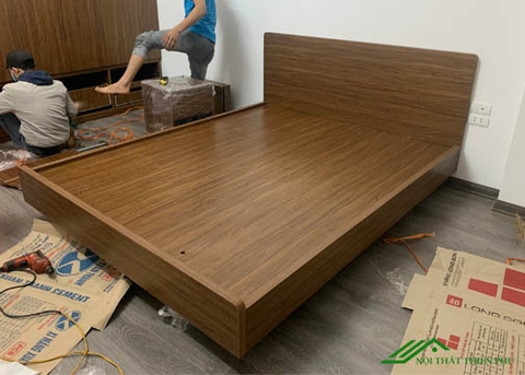 Giường ngủ 1.6m nhiều ngăn gỗ MDF Phủ Melamine - GN 16