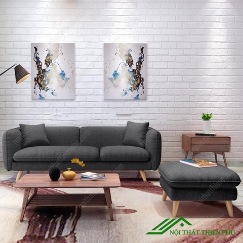 Sofa Văng Gỗ Bọc Vải Nỉ Malaysia 1m6 - SF 10