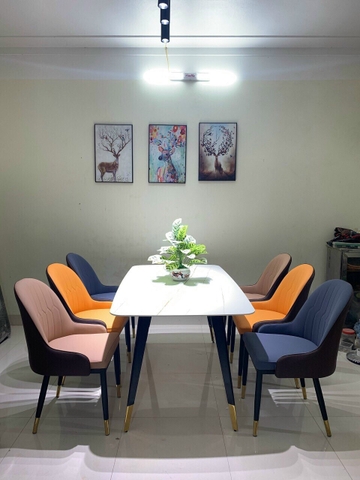 Bộ bàn ăn 4 ghế monet cao cấp - BA 42