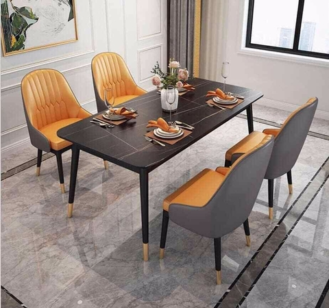 Bộ bàn ăn 4 ghế monet cao cấp - BA 42