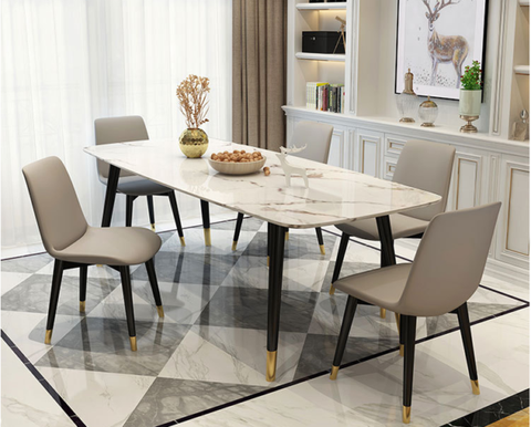 Bàn ăn 6 ghế đá nhập khẩu cao cấp - BA 53