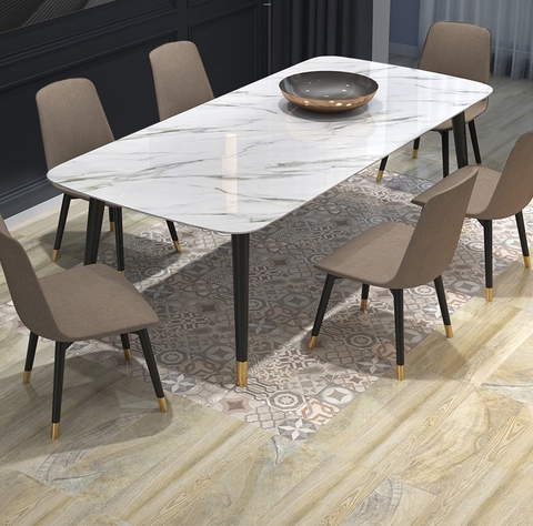 Bàn ăn 6 ghế đá nhập khẩu cao cấp - BA 53