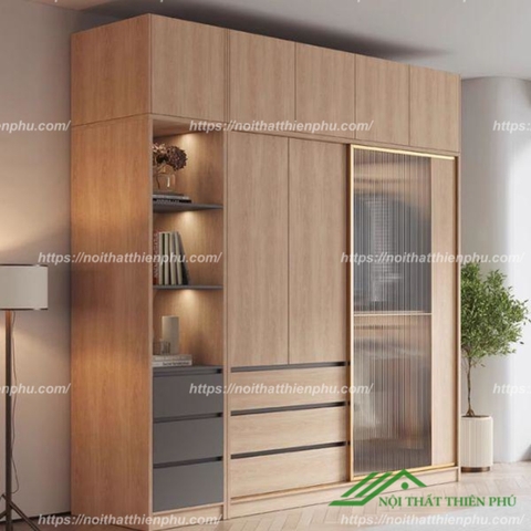 Tủ quần áo cánh kính sang trọng - QA 95
