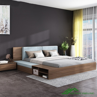 Giường Ngủ Có Đệm Thành Giường, Phản Lật, Giá Để Đồ - GN 61