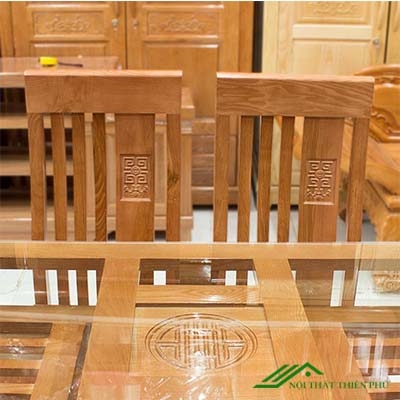 Bàn ăn 4 ghế gỗ sồi nga - BA 02