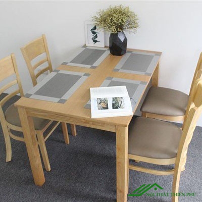 Bàn ăn cabin 4 ghế màu vàng - BA 06