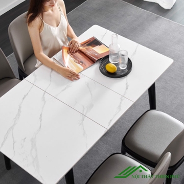Bàn ăn 4 ghế mặt đá thông minh - BA 20