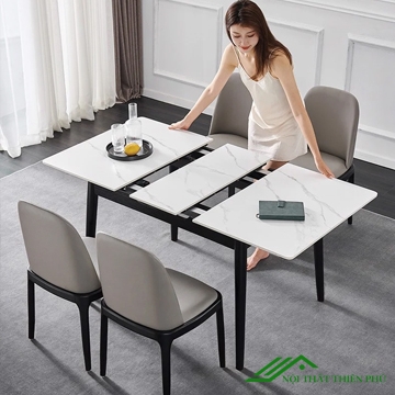 Bàn ăn 4 ghế mặt đá thông minh - BA 20